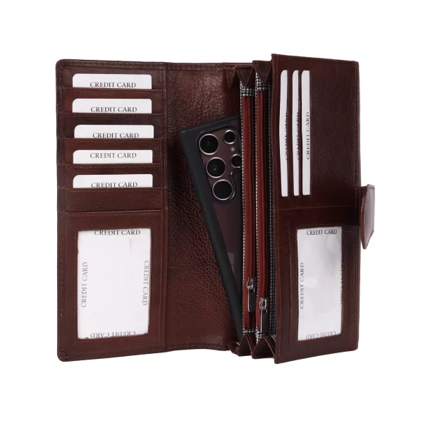 Leather Ladies Hand Clutch Wallet